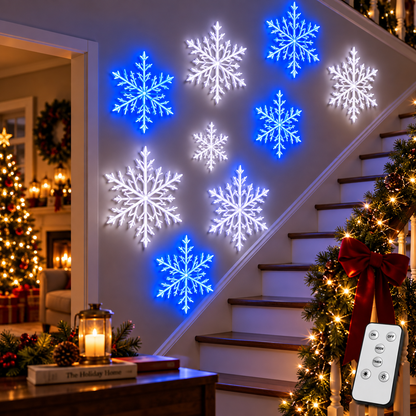 Copos de nieve 3D que iluminan tu pared
