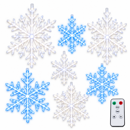 Copos de nieve 3D que iluminan tu pared